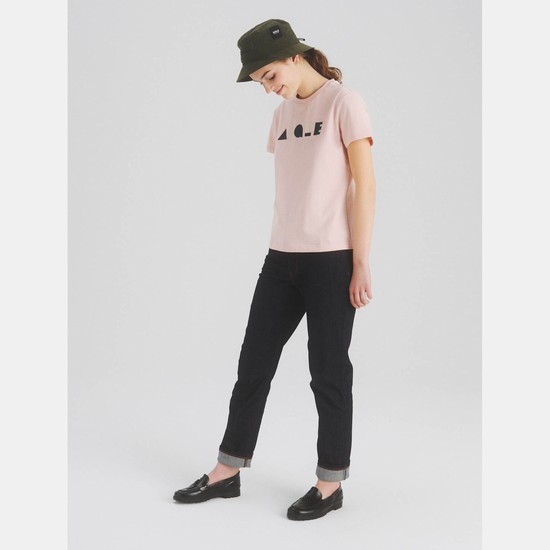 Aigle The Eco-designed, Short-sleeved Aigle-print T-shirts Women Pink ZA-29107